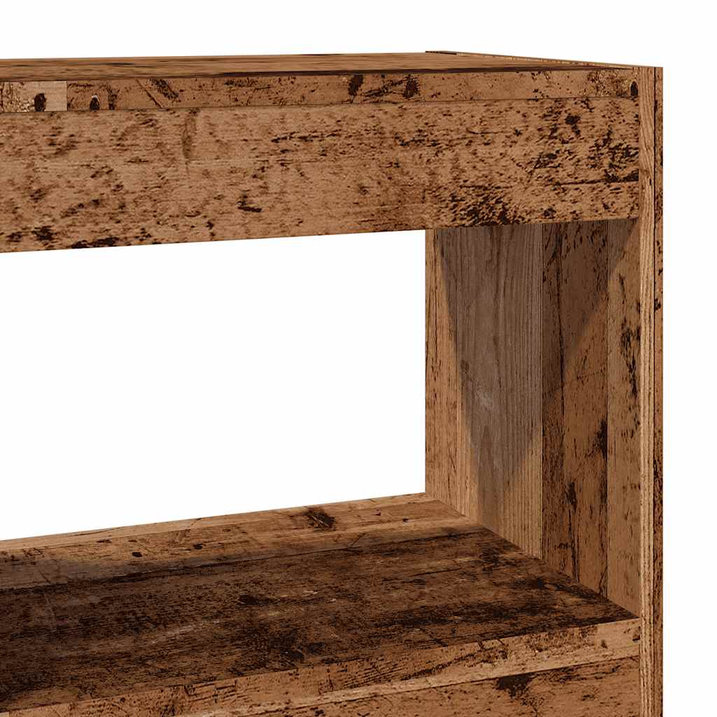 bogreol/rumdeler 40x30x72 cm antikt træ - Image 7