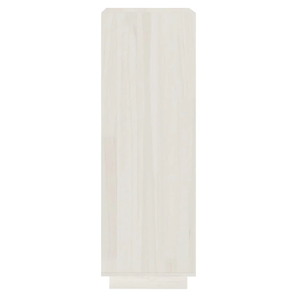 bogreol/rumdeler 40x35x103 cm massivt fyrretræ hvid - Image 6