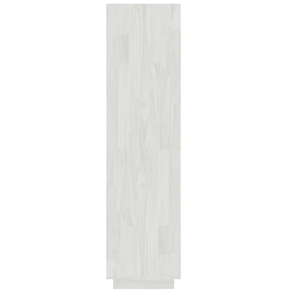 bogreol/rumdeler 40x35x135 cm massivt fyrretræ hvid - Image 6