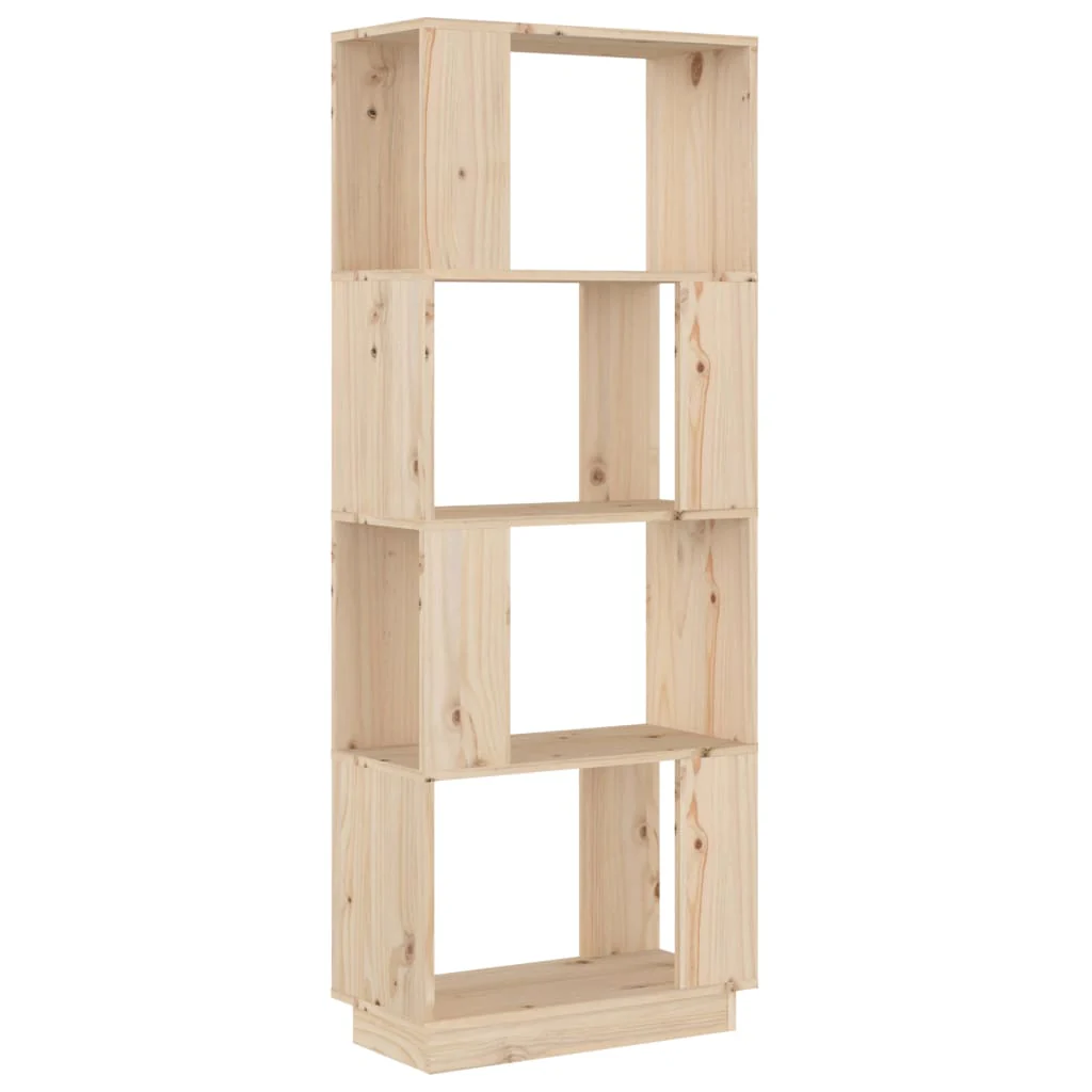 bogreol/rumdeler 51x25x132 cm massivt fyrretræ - Image 2