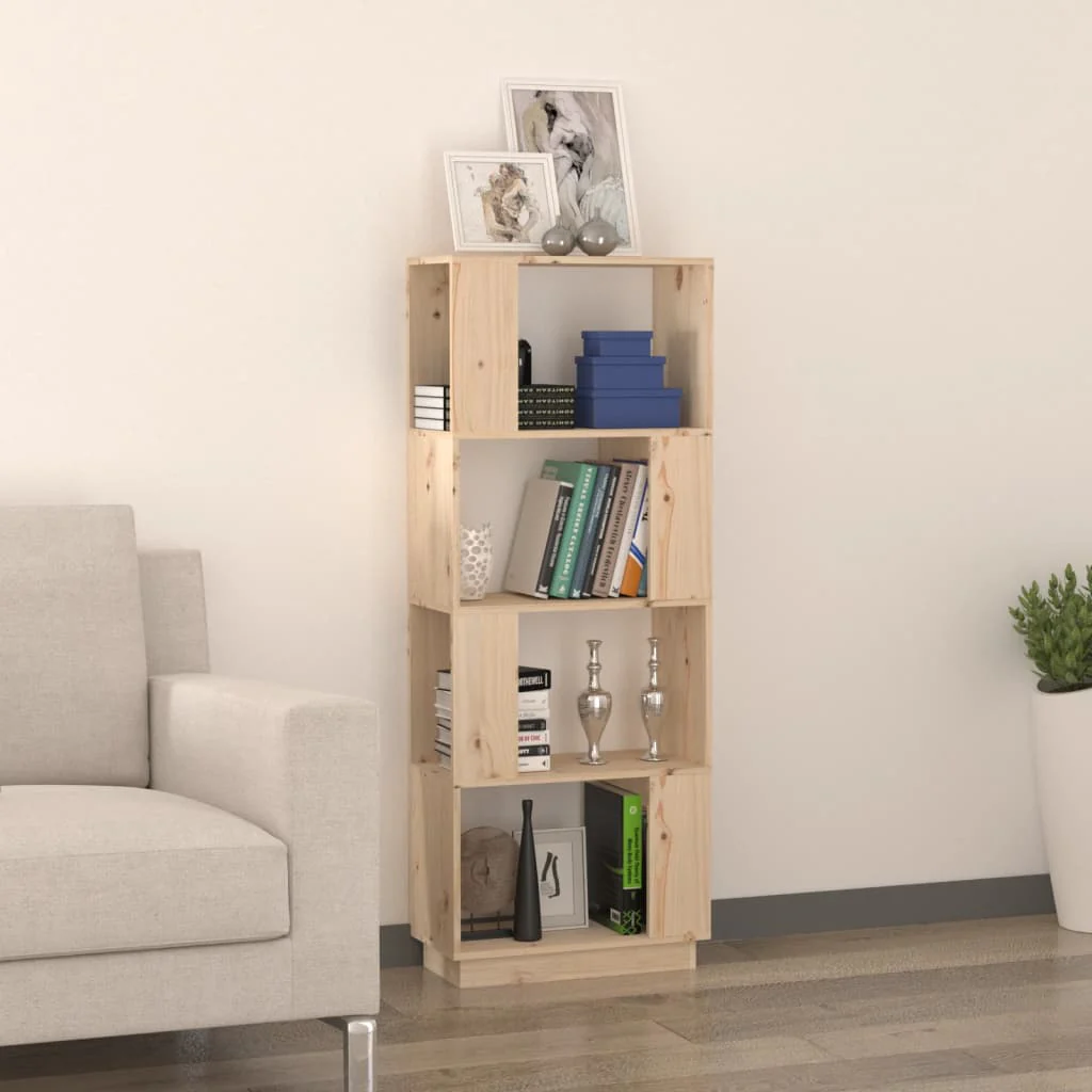 bogreol/rumdeler 51x25x132 cm massivt fyrretræ - Image 3