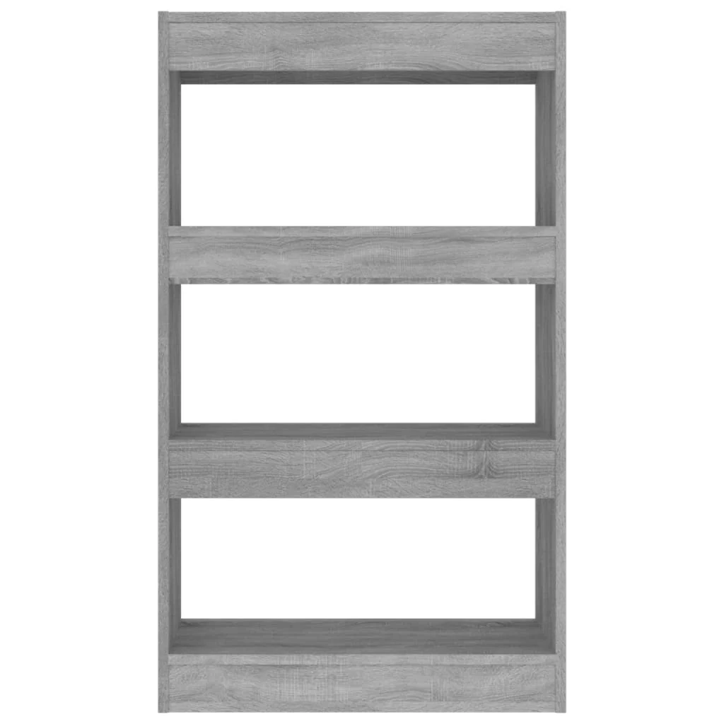 bogreol/rumdeler 60x30x103 cm konstrueret træ grå sonoma-eg - Image 5