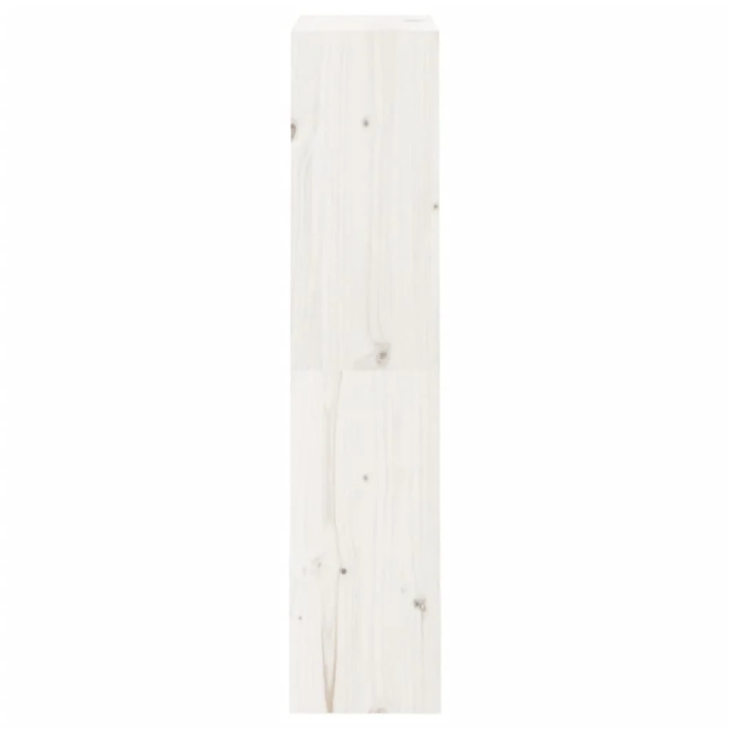 bogreol/rumdeler 60x30x135,5 cm massivt fyrretræ hvid - Image 6