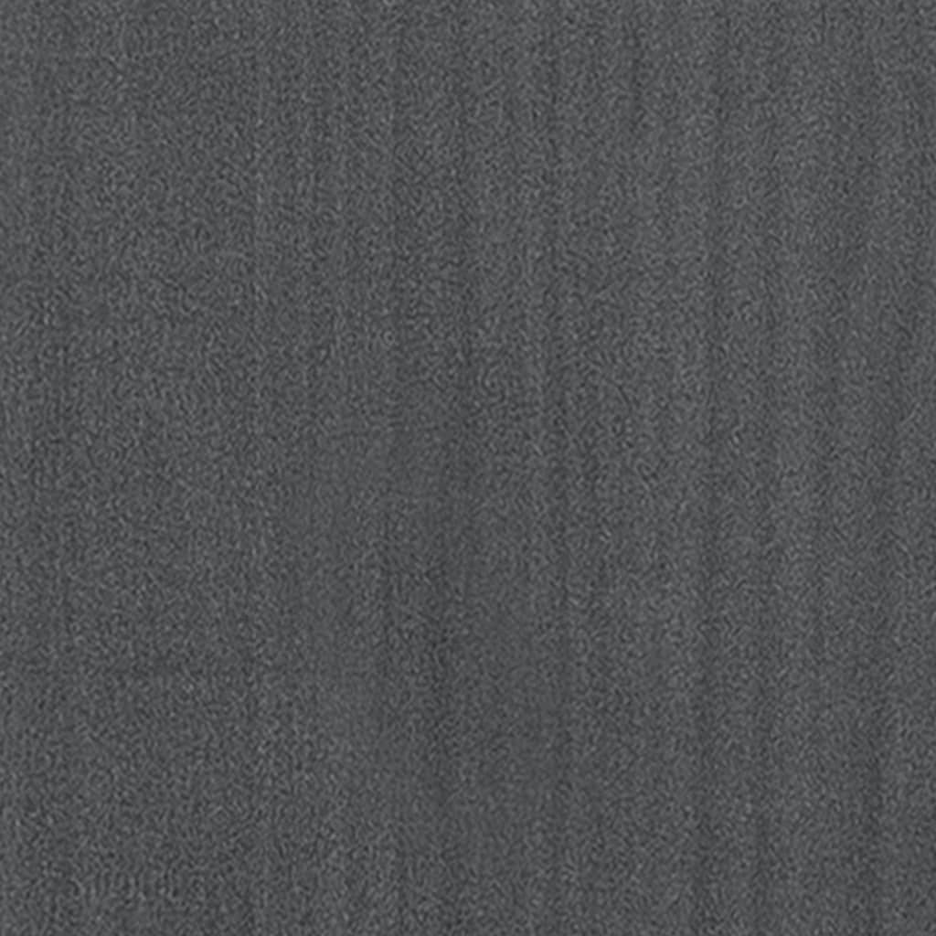 bogreol/rumdeler 60x35x167 cm massivt fyrretræ grå - Image 7