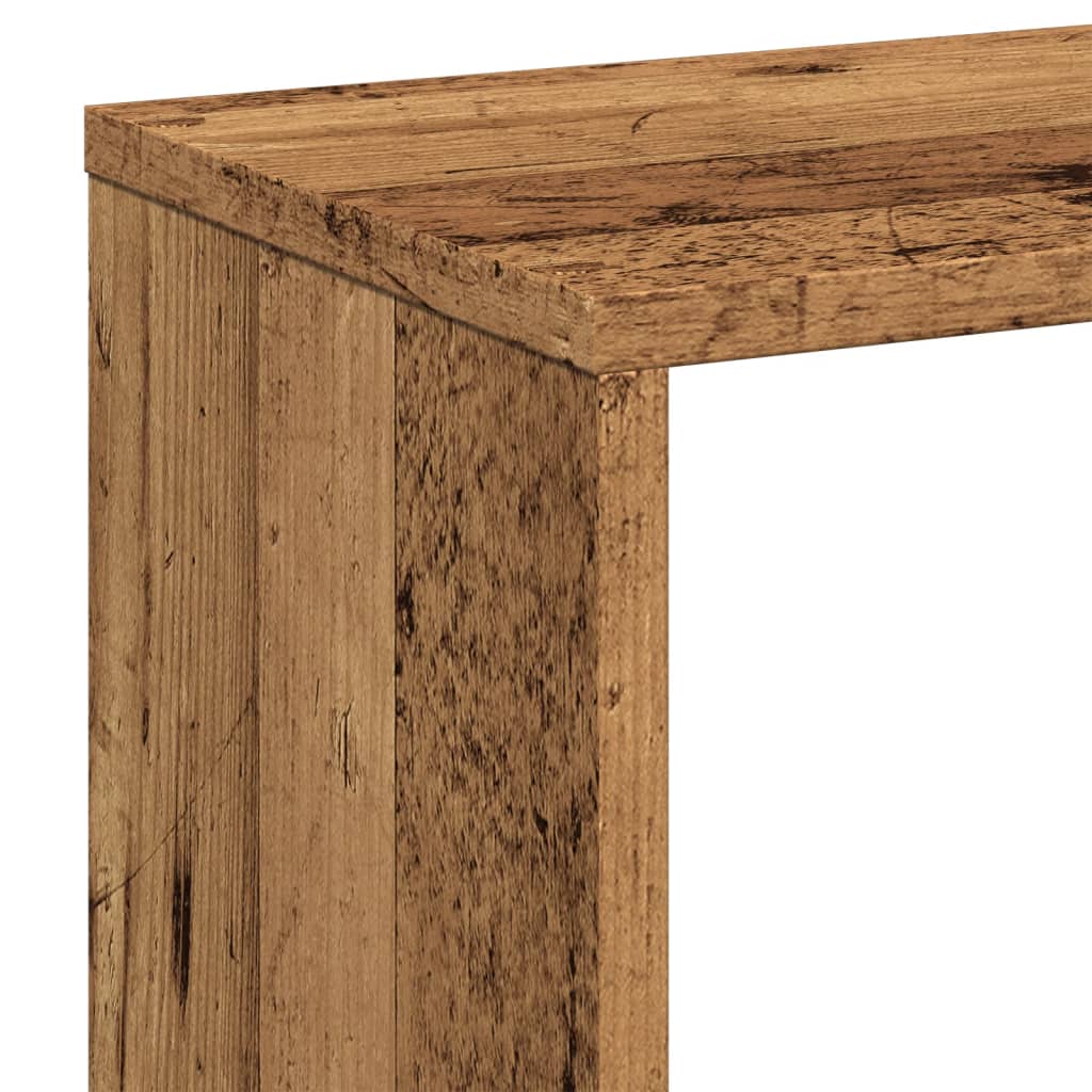 bogreol/rumdeler 67x25x161,5 cm konstrueret træ antikt træ - Image 8