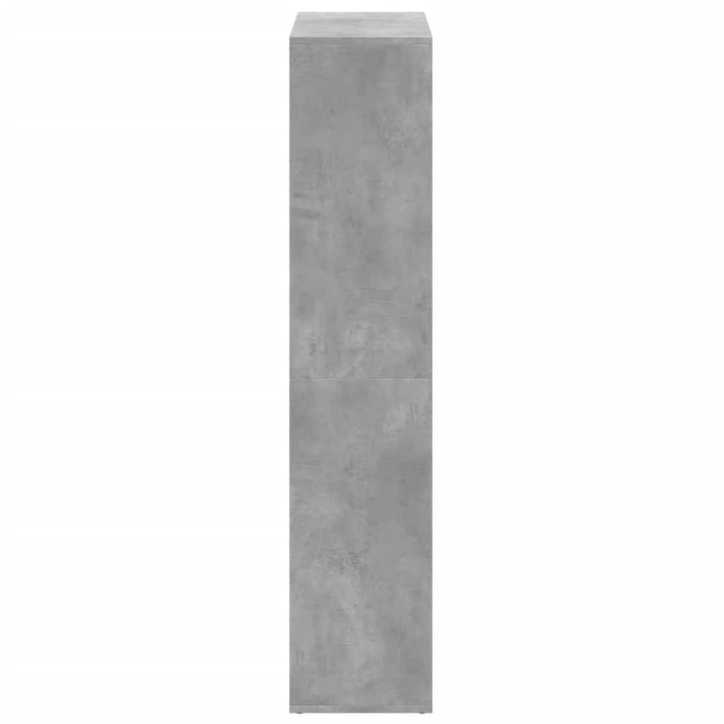 bogreol/rumdeler 69,5x29x137,5 cm konstrueret træ betongrå - Image 6
