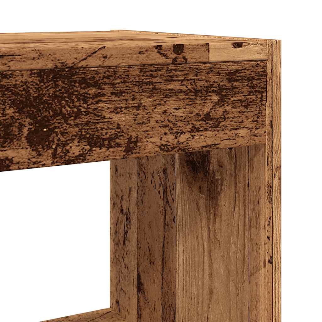 bogreol/rumdeler 80x30x72 cm gammelt trælook - Image 7