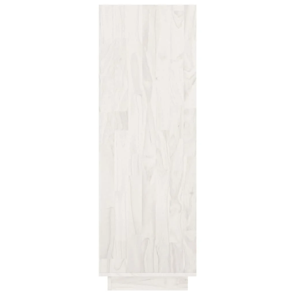 bogreol/rumdeler 80x35x103 cm massivt fyrretræ hvid - Image 6