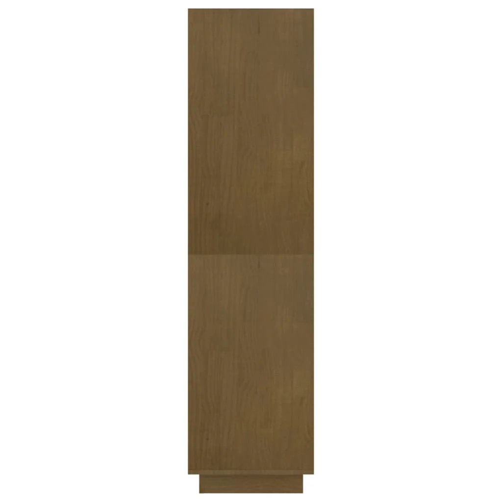 bogreol/rumdeler 80x35x135 cm massivt fyrretræ gyldenbrun - Image 6