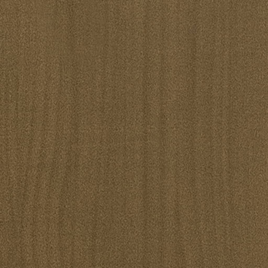 bogreol/rumdeler 80x35x135 cm massivt fyrretræ gyldenbrun - Image 7