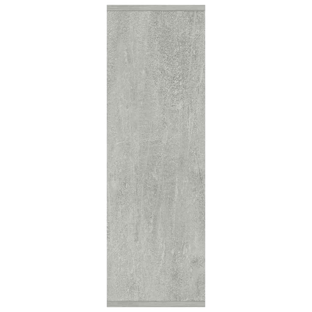 bogreol/skænk 50x25x80 cm konstrueret træ Betongrå - Image 5