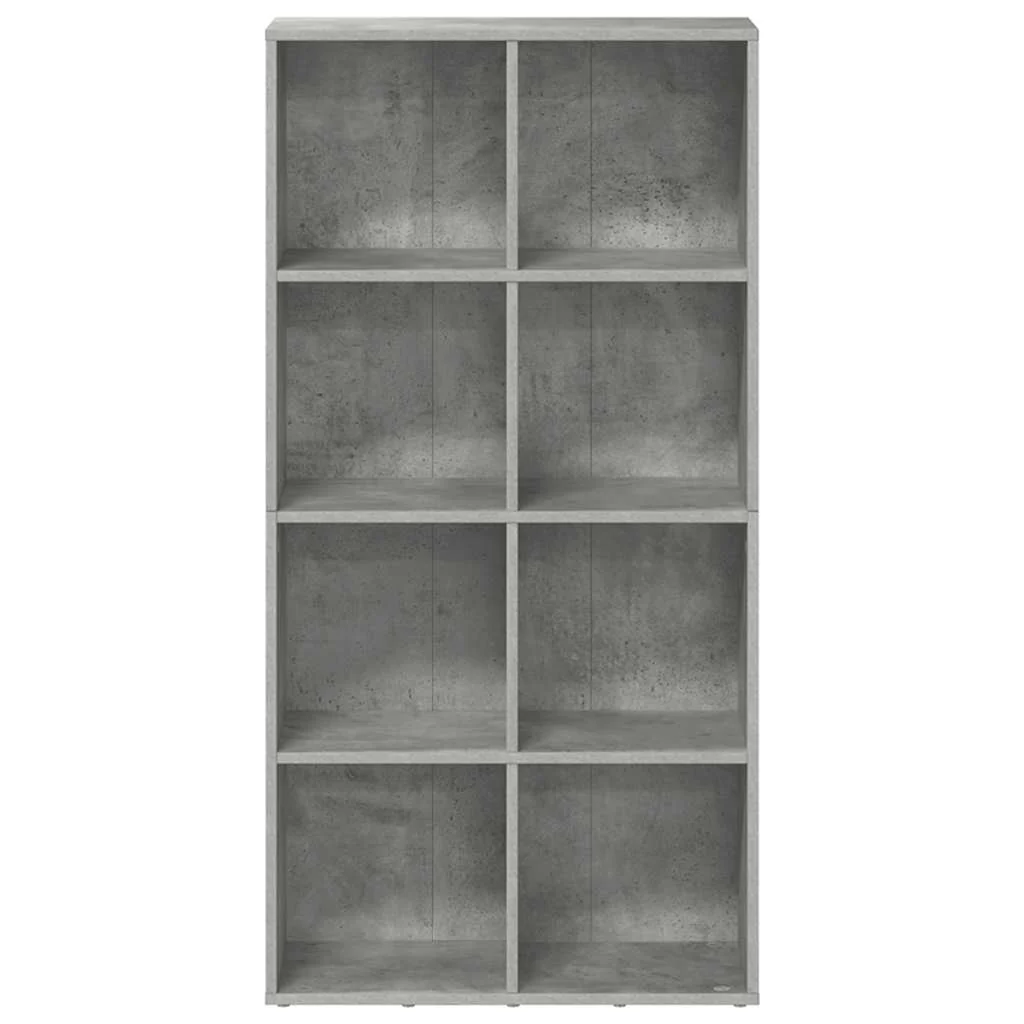 bogreol/skænk 66x30x130 cm konstrueret træ Betongrå - Image 4