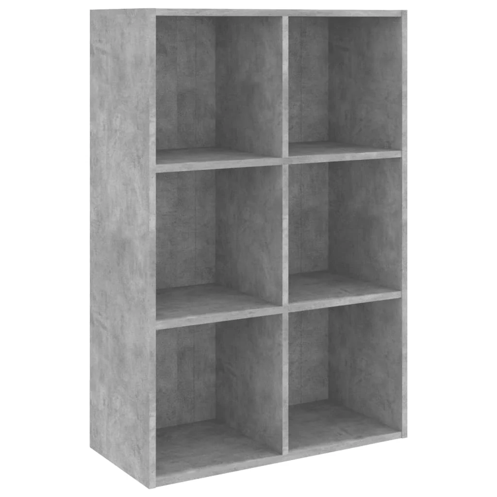 bogreol/skænk 66x30x98 cm konstrueret træ betongrå - Image 2