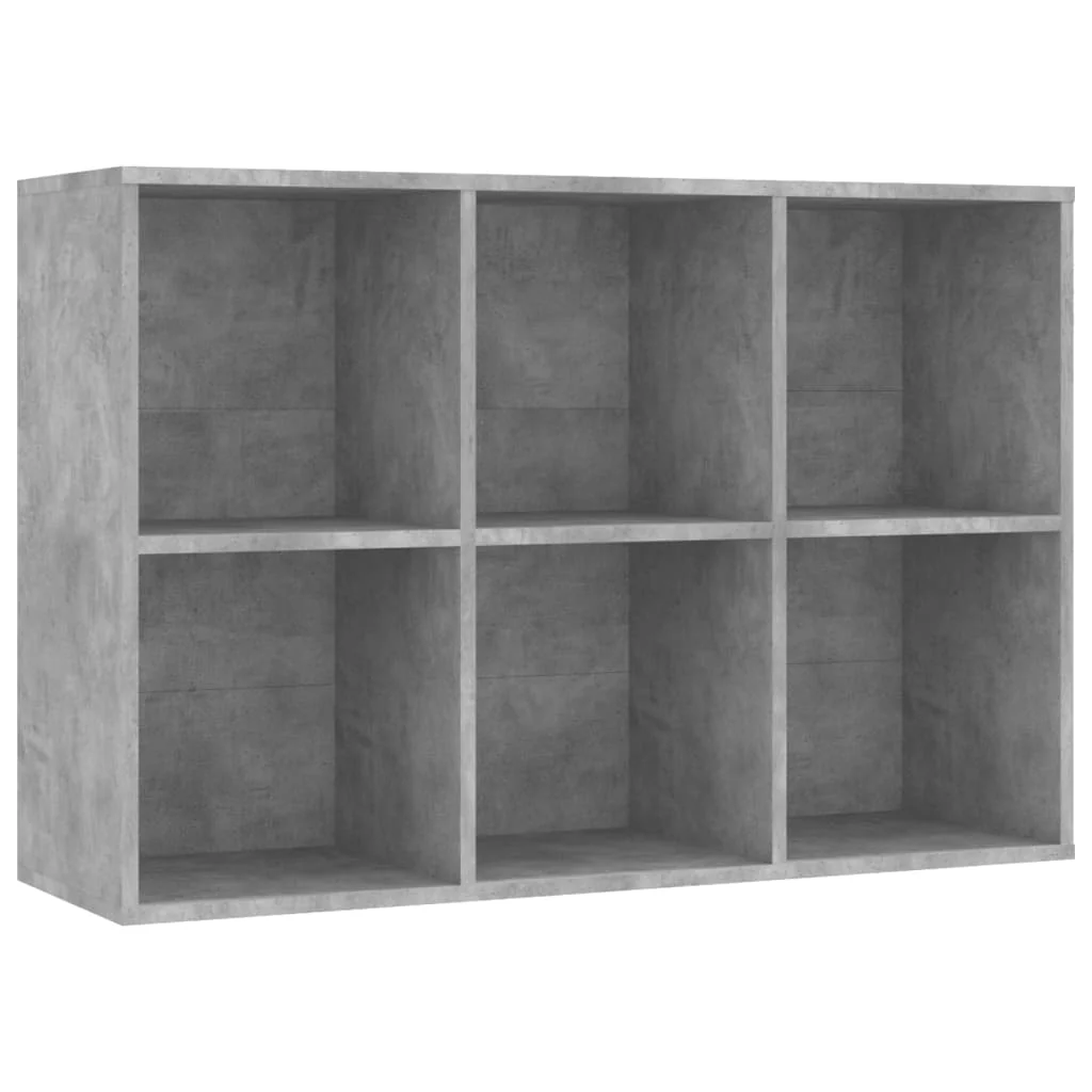 bogreol/skænk 66x30x98 cm konstrueret træ betongrå - Image 8