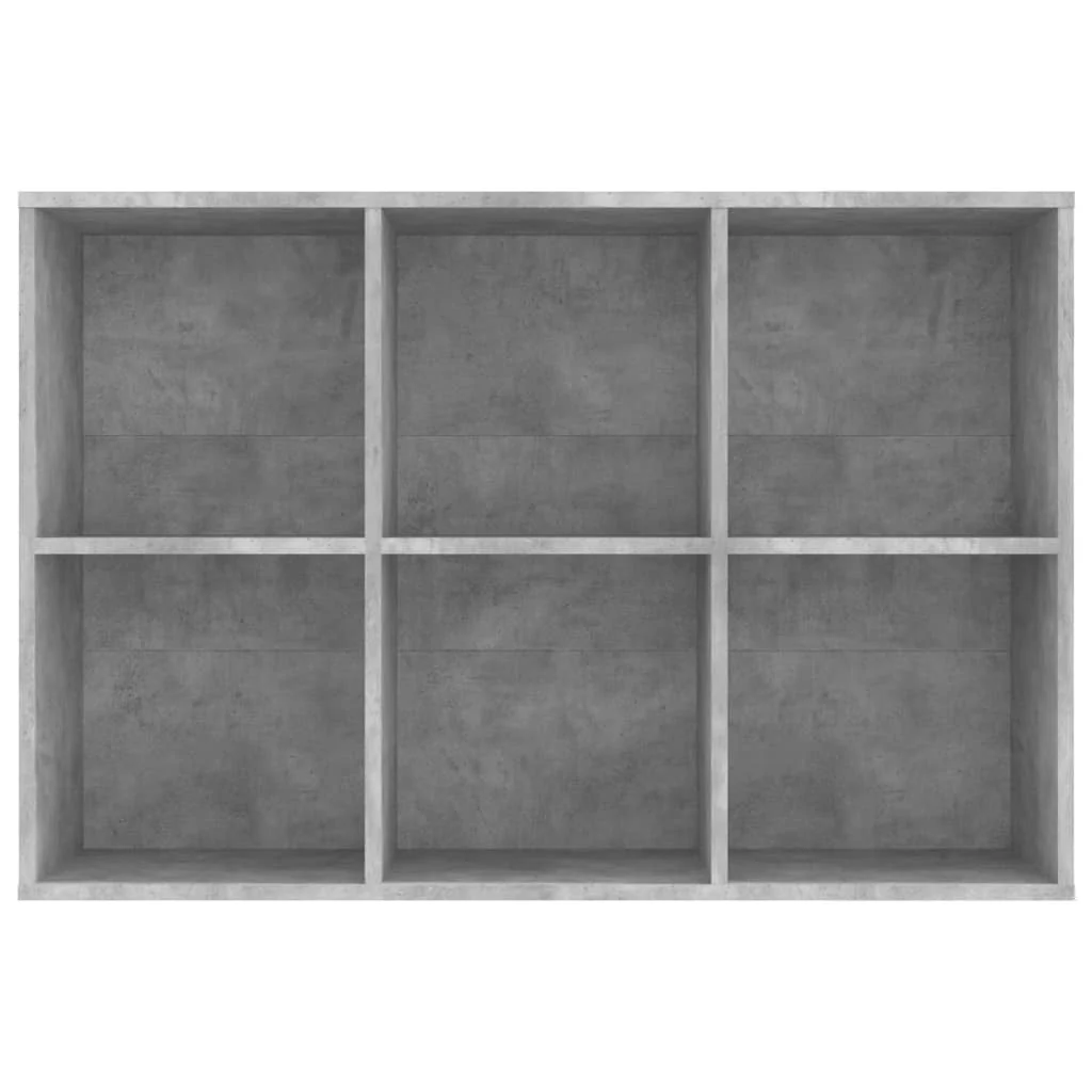 bogreol/skænk 66x30x98 cm konstrueret træ betongrå - Image 9