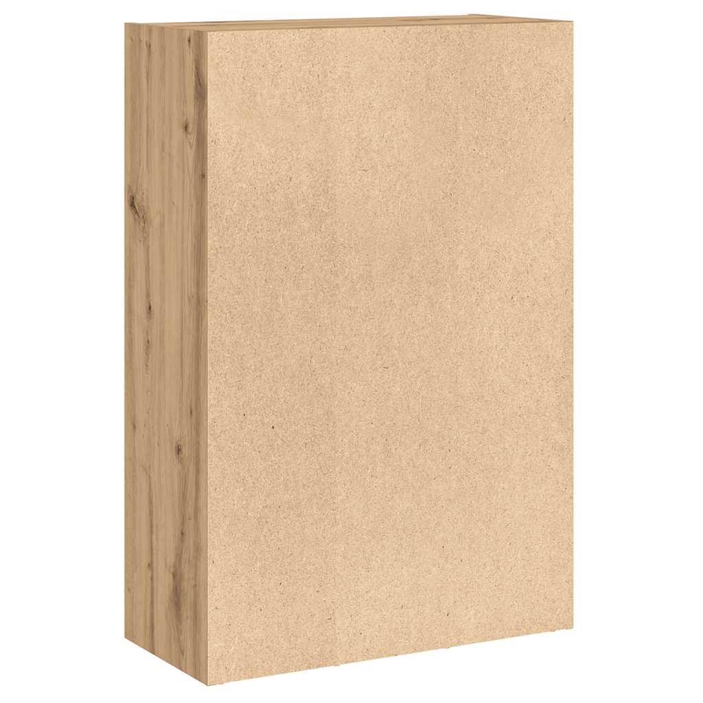 bogreol/skænk 66x30x98 cm konstrueret træ egetræ - Image 7