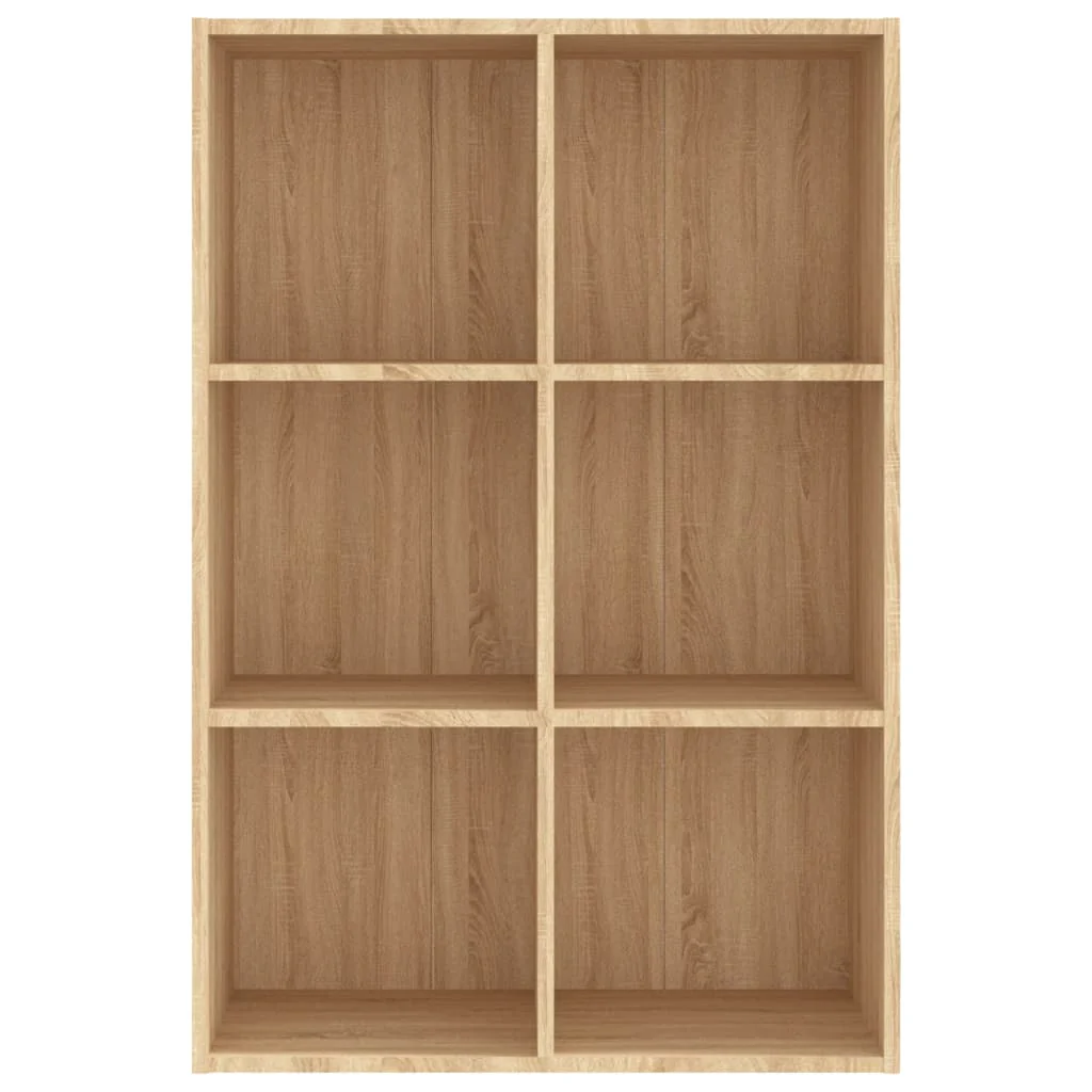 bogreol/skænk 66x30x98 cm konstrueret træ sonoma-eg - Image 6