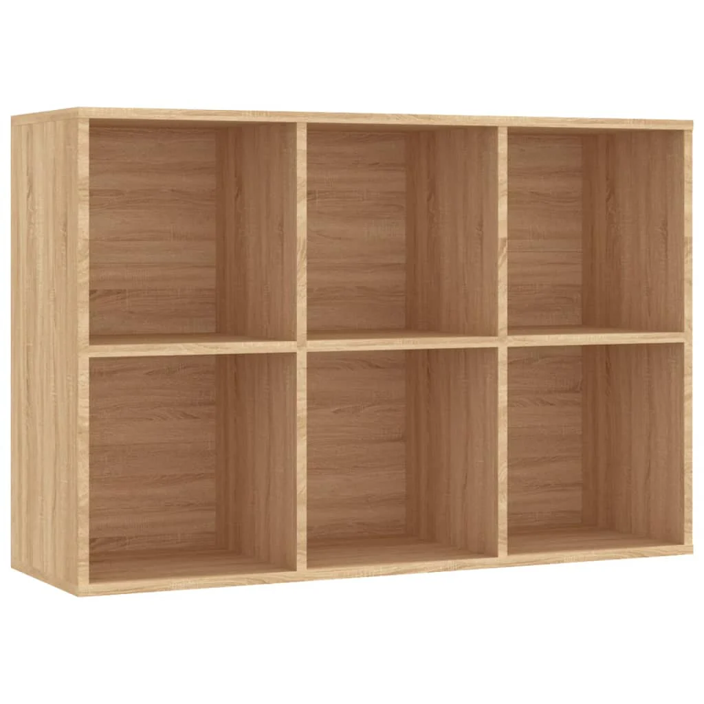 bogreol/skænk 66x30x98 cm konstrueret træ sonoma-eg - Image 8