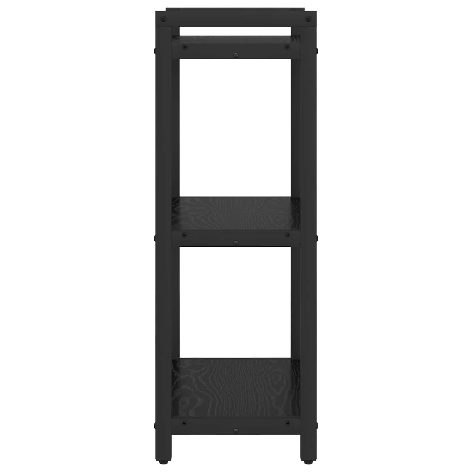 Bogreol Sort eg 40 x 30 x 85 cm Konstrueret træ - Image 6