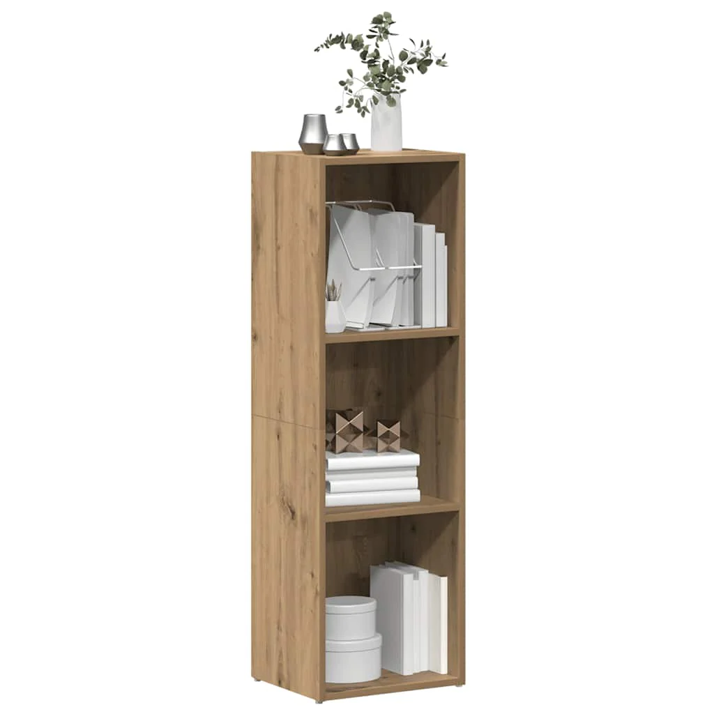 bogskab 36x30x114 cm konstrueret træ kunsteg - Image 4