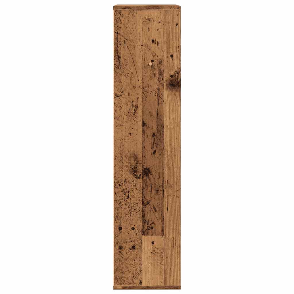 bogskab 50x25x104 cm antikt trælook - Image 6