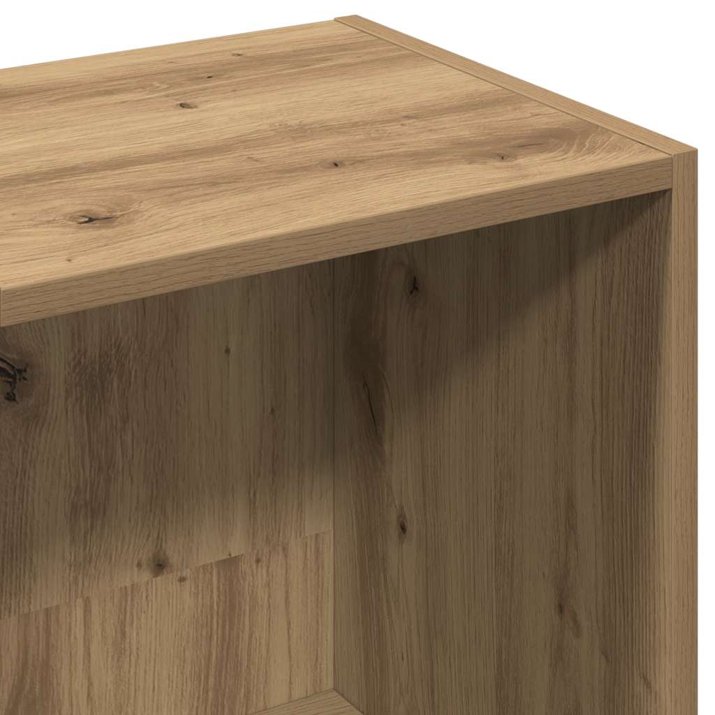bogskab 66x30x130 cm konstrueret træ kunsteg - Image 8