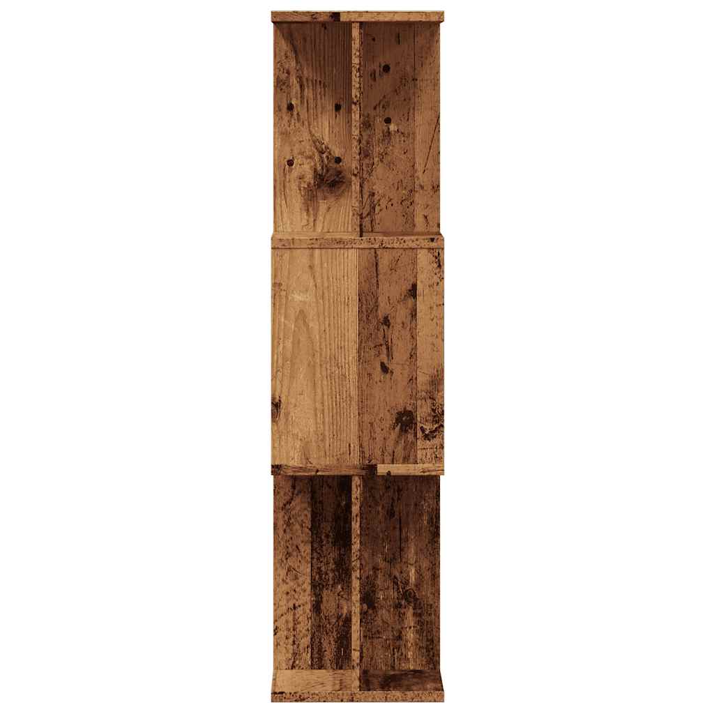 bogskab 80x24x96 cm konstrueret træ antikt træ - Image 5