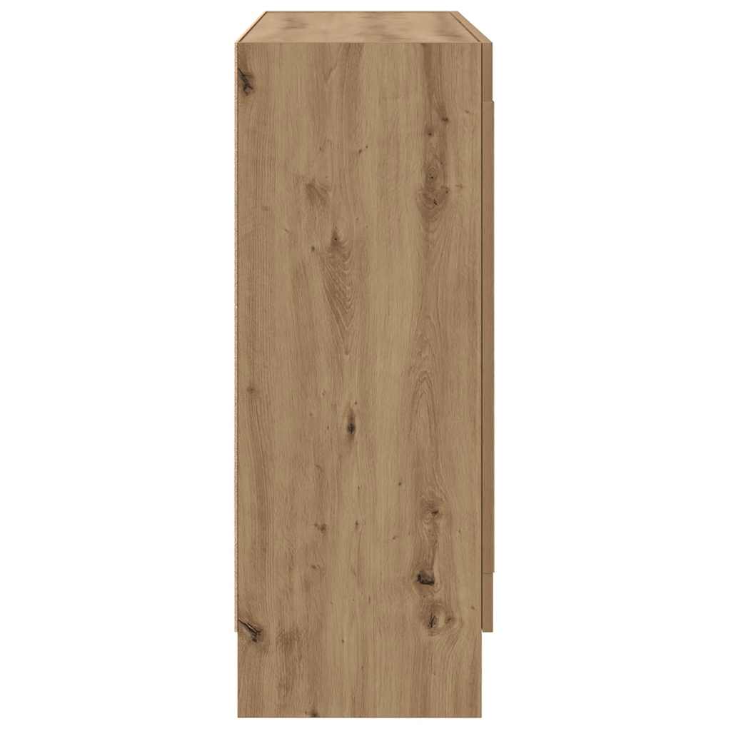 bogskab 82,5x30,5x80 cm konstrueret træ kunsteg - Image 6