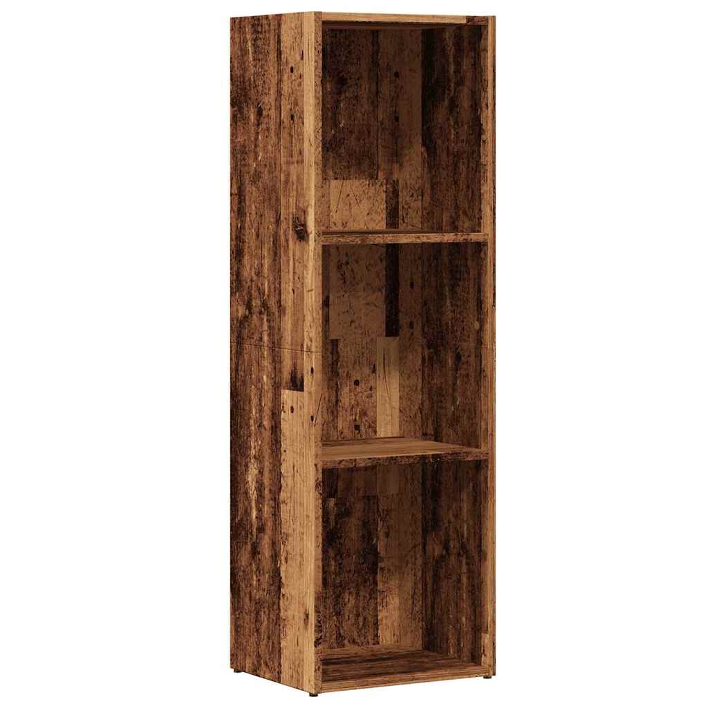 Bogskab gammelt træ 36x30x114 cm konstruktionstræ - Image 2