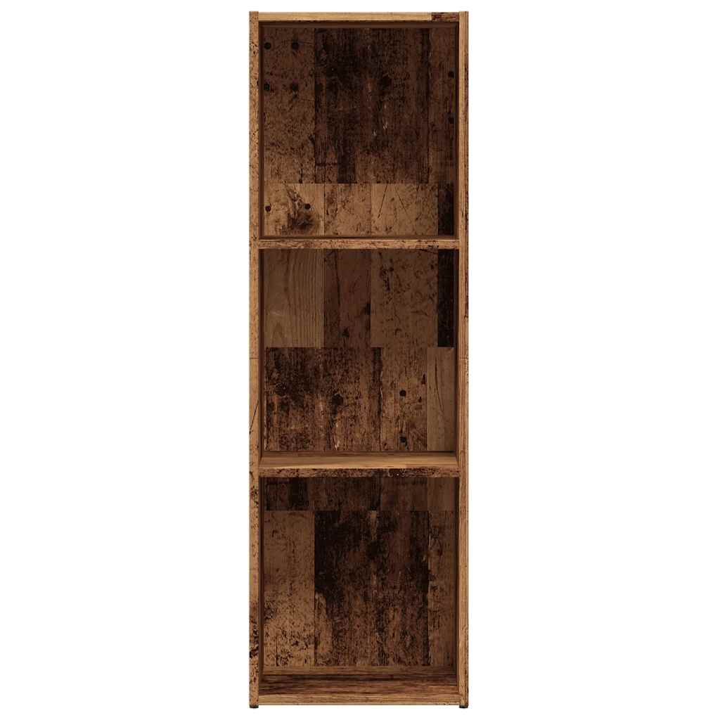 Bogskab gammelt træ 36x30x114 cm konstruktionstræ - Image 5