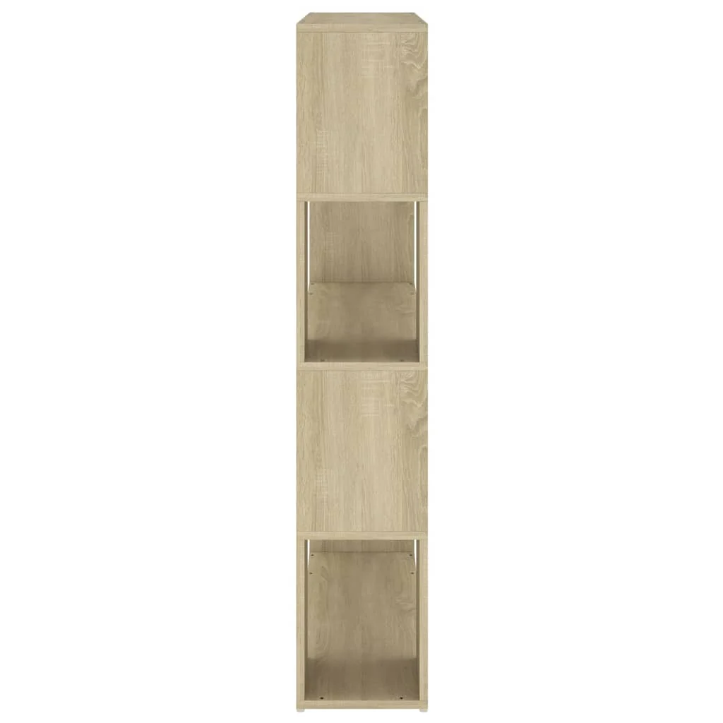 bogskab/rumdeler 100x24x124 cm konstrueret træ sonoma-eg - Image 6