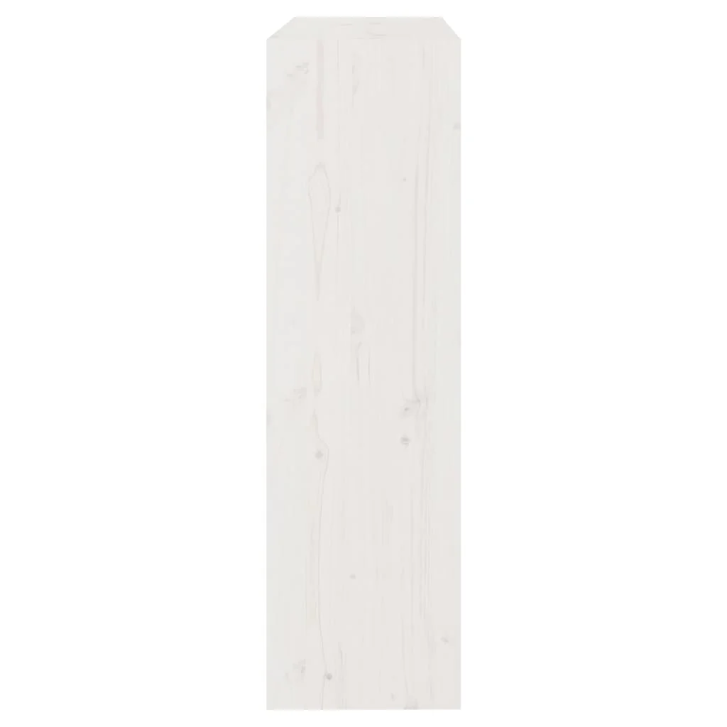 bogskab/rumdeler 80x30x103,5 cm massivt fyrretræ hvid - Image 6
