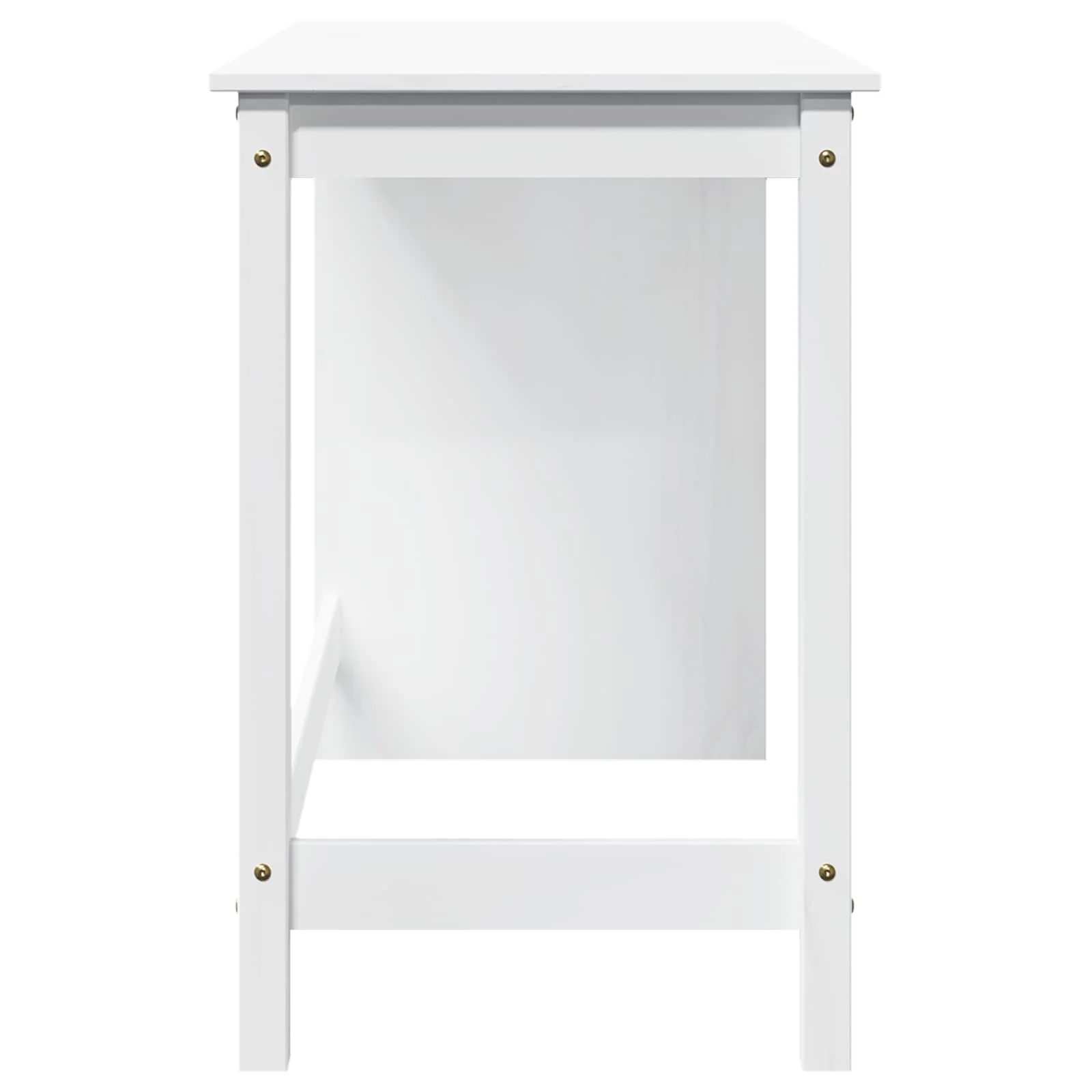 Bord Hvid 112 x 50 x 75 cm Massivt fyrretræ - Image 5