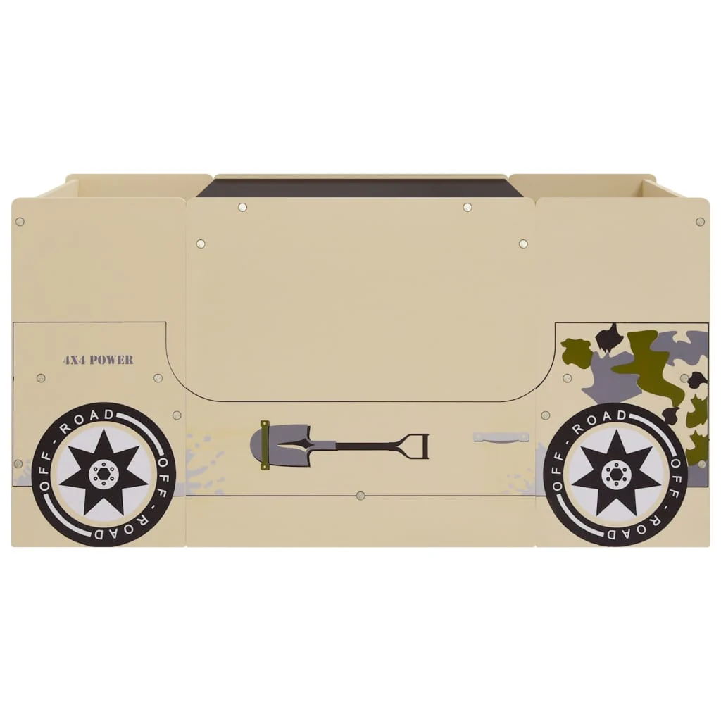 bord- og stolesæt til børn 3 dele offroad bildesign MDF - Image 4