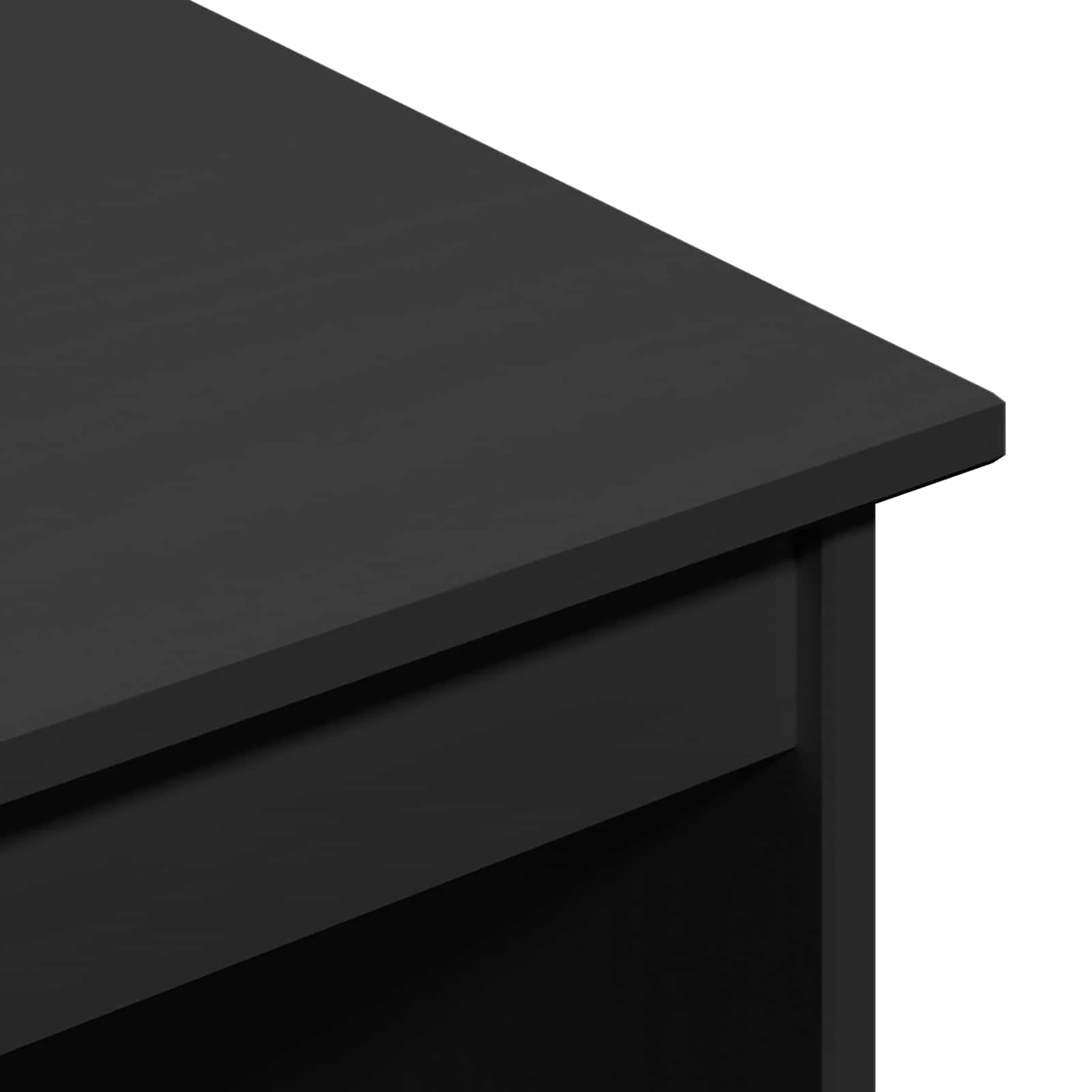 Bord Sort 112 x 50 x 75 cm Massivt fyrretræ - Image 7