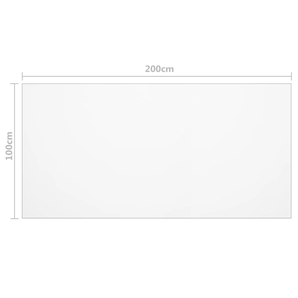 bordbeskytter 200x100 cm 1,6 mm PVC transparent - Image 6