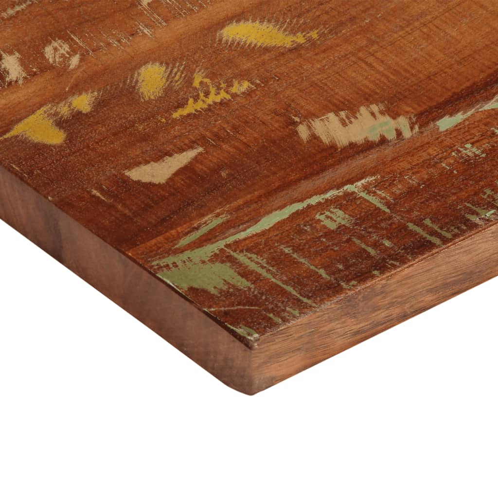 bordplade 100x30x3,8 cm rektangulær massivt genbrugstræ - Image 6