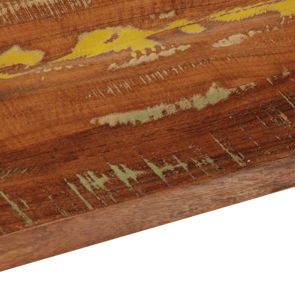 bordplade 100x30x3,8 cm rektangulær massivt genbrugstræ - Image 7