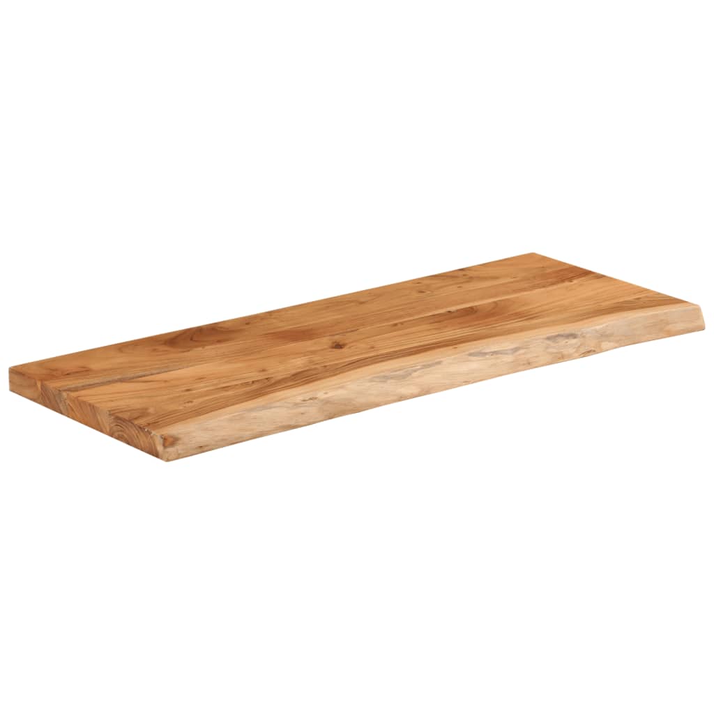 bordplade 100x40x2,5 cm rektangulær massivt akacietræ - Image 3