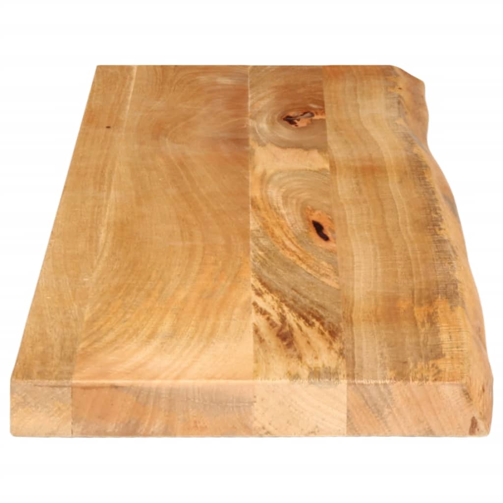 bordplade 100x40x3,8 cm naturlig kant massivt mangotræ - Image 4