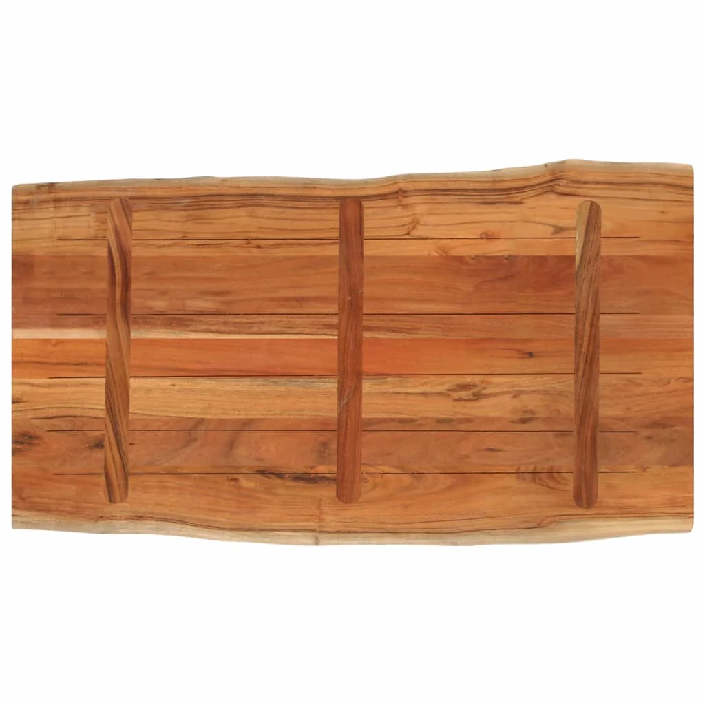 bordplade 100x60x2,5 cm rektangulær massivt akacietræ - Image 5