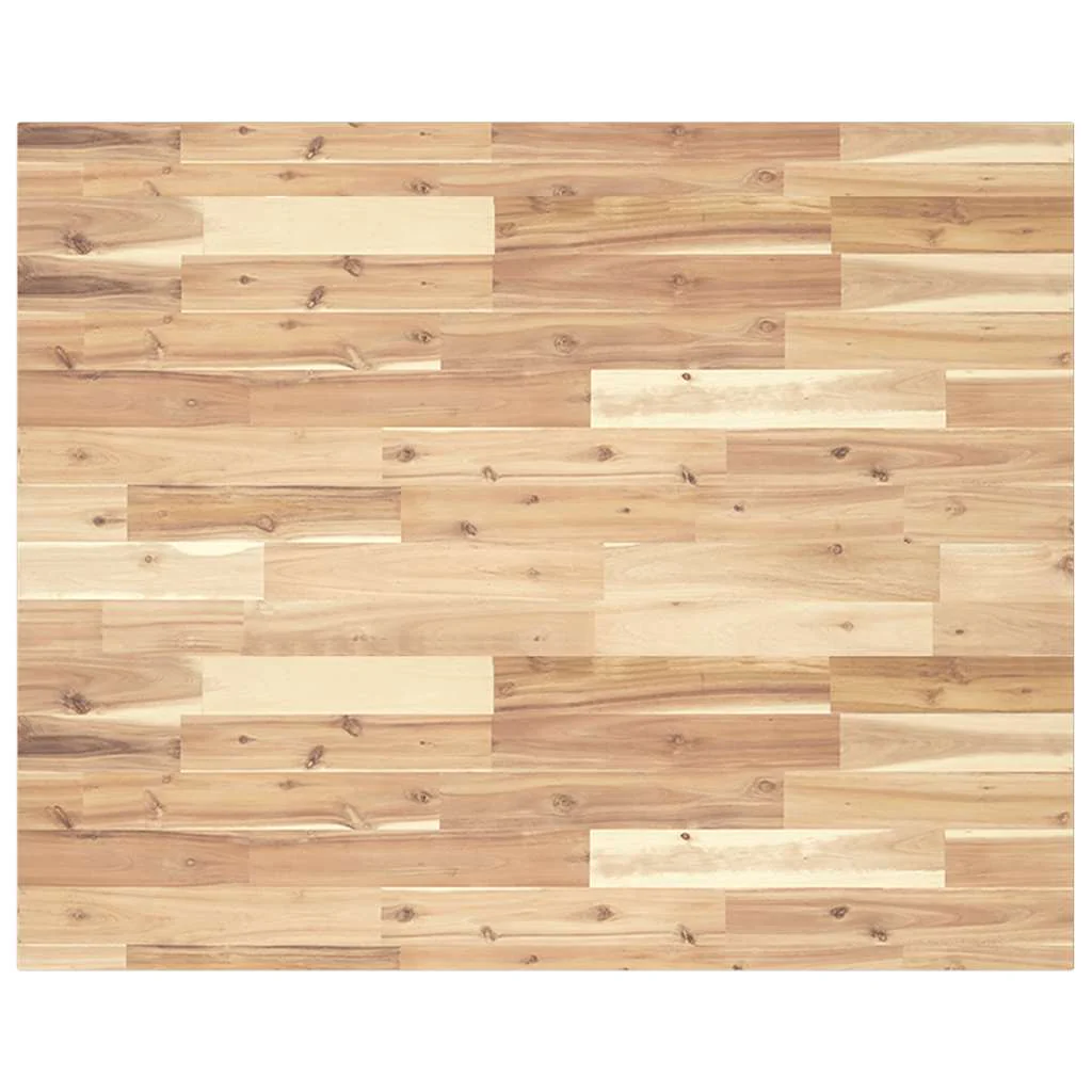 bordplade 100x80x2 cm rektangulær massivt akacietræ - Image 2