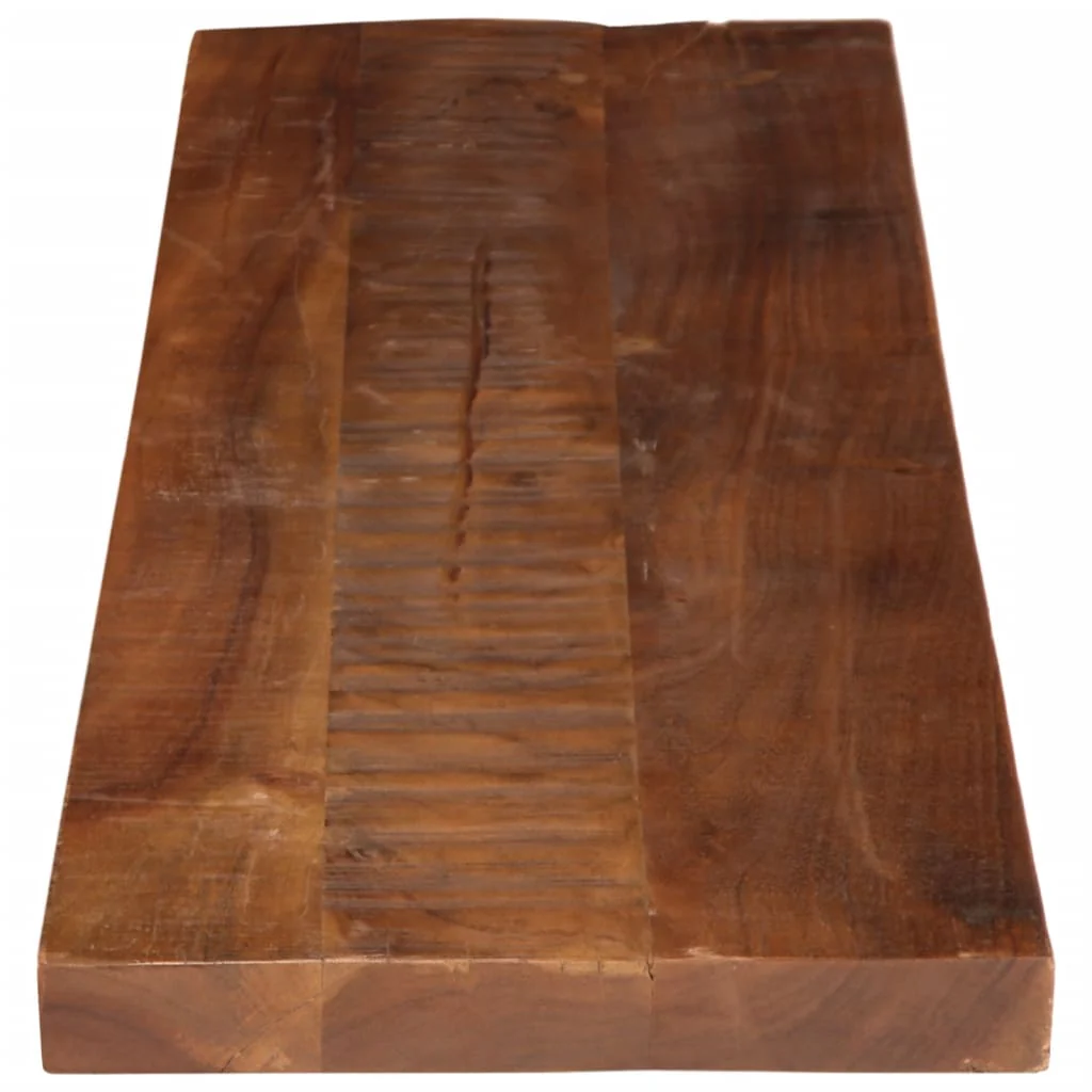 bordplade 110x30x3,8 cm rektangulær massivt genbrugstræ - Image 4