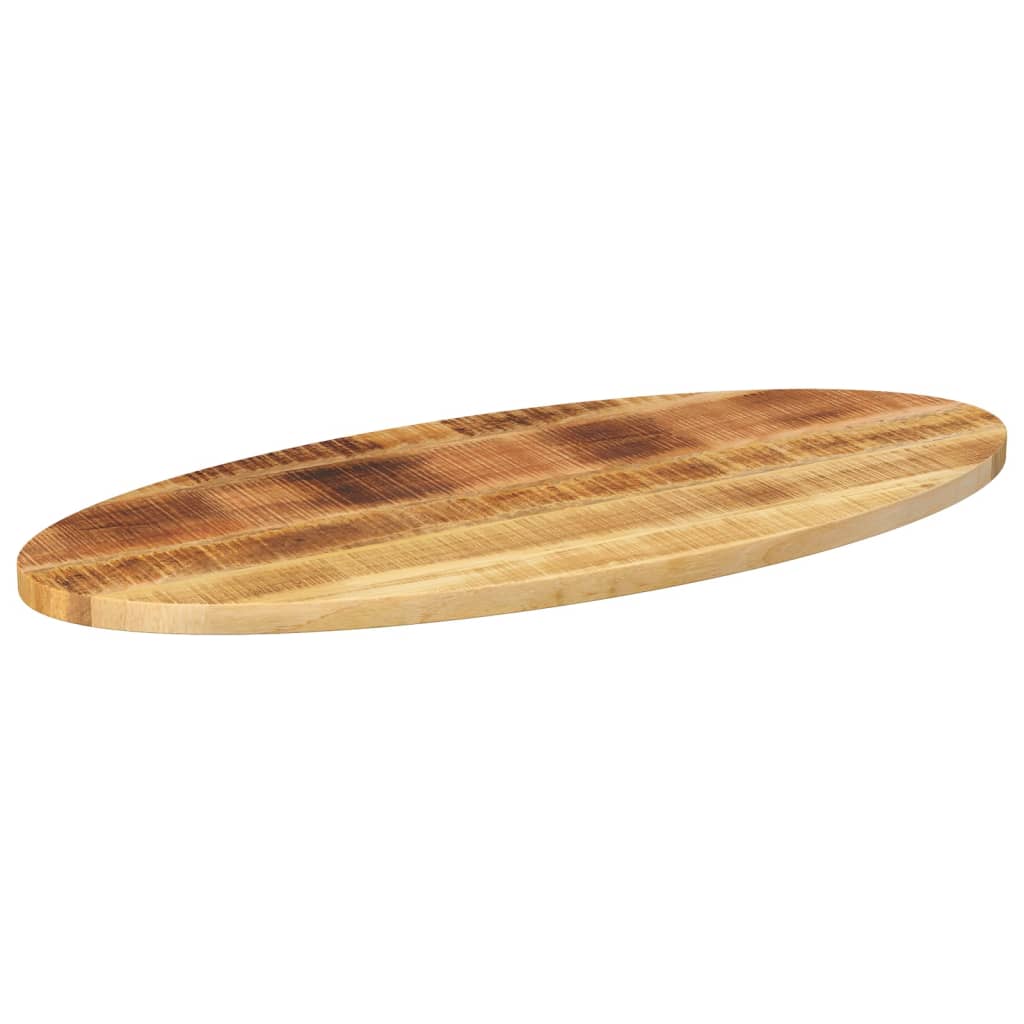 bordplade 110x40x2,5 cm oval massivt mangotræ - Image 2