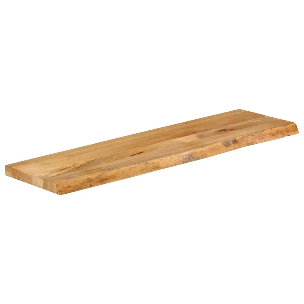 bordplade 110x40x3,8 cm naturlig kant massivt mangotræ - Image 2