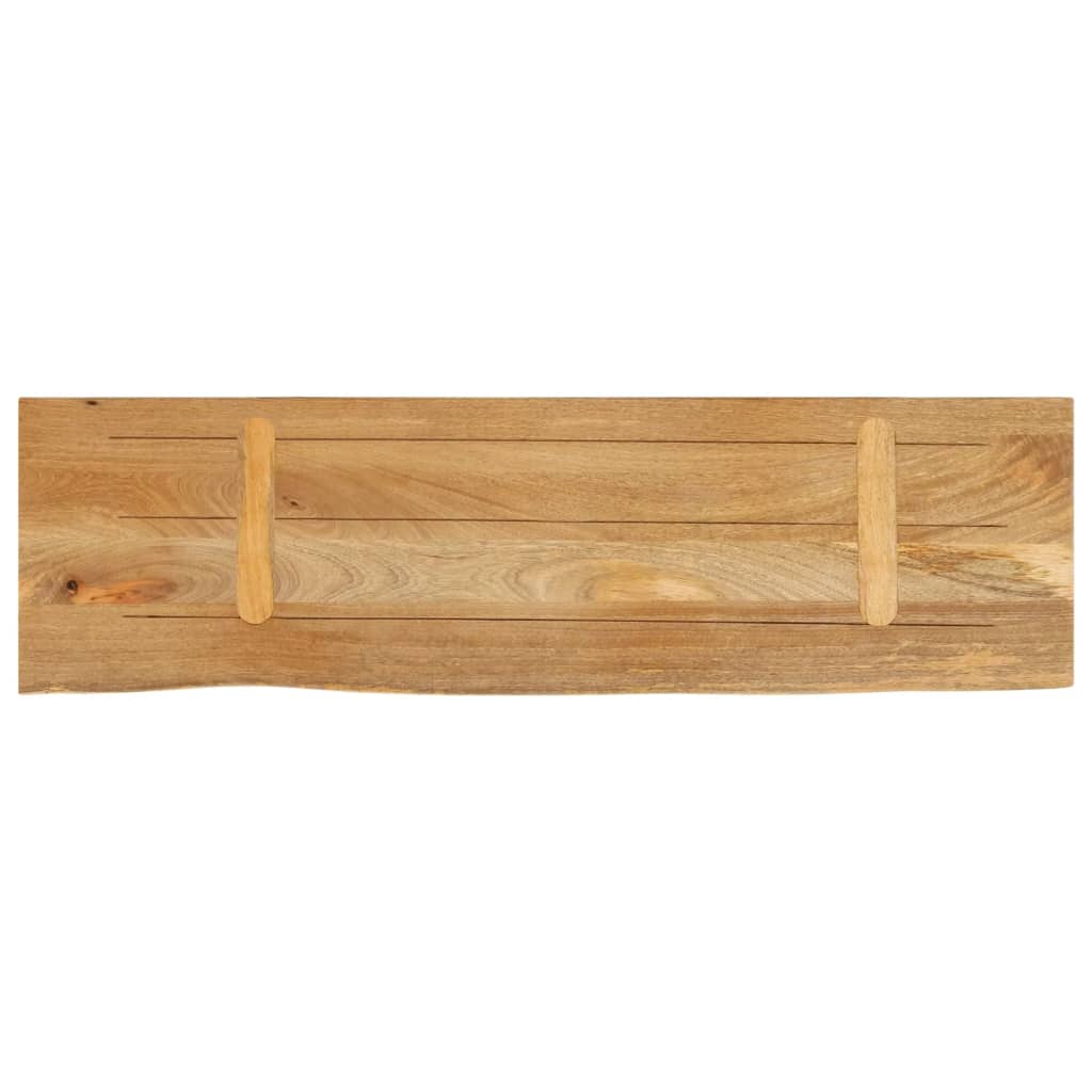 bordplade 110x40x3,8 cm naturlig kant massivt mangotræ - Image 5