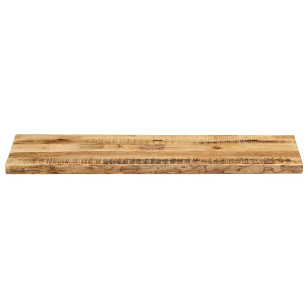 bordplade 110x40x3,8 cm naturlig kant massivt ru mangotræ - Image 3