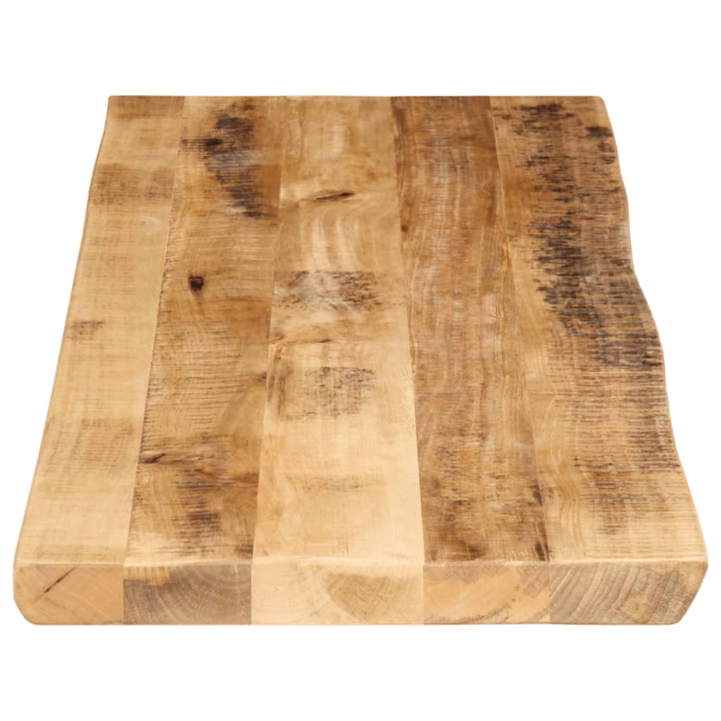 bordplade 110x40x3,8 cm naturlig kant massivt ru mangotræ - Image 4