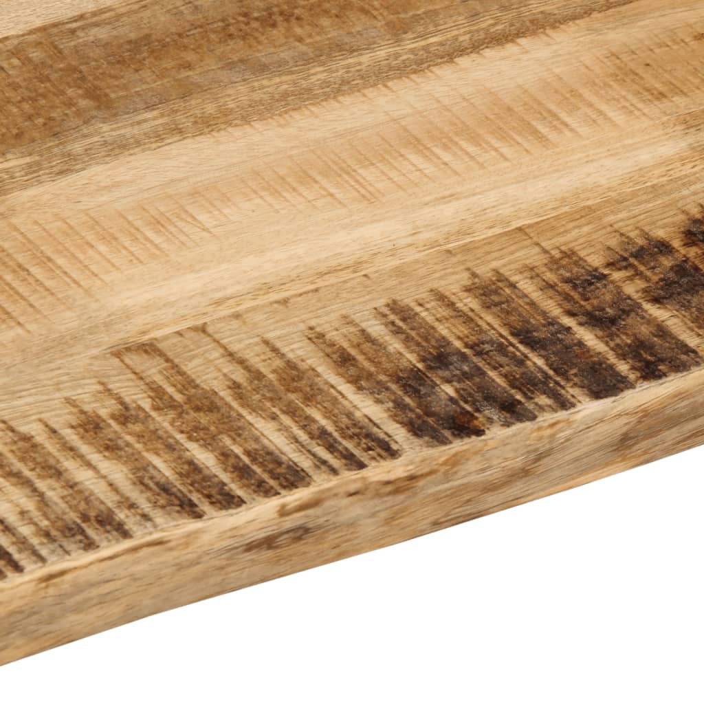 bordplade 110x40x3,8 cm naturlig kant massivt ru mangotræ - Image 7