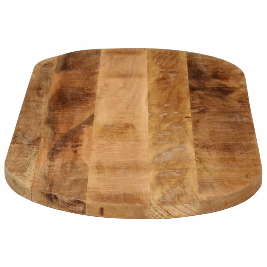 bordplade 110x40x3,8 cm oval massivt ru mangotræ - Image 4